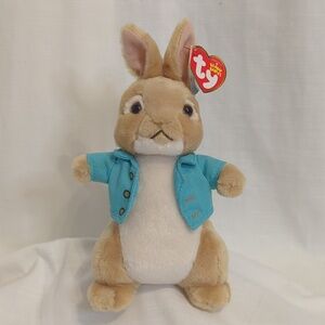 TY Beanie Baby 8" COTTON TAIL (Peter Rabbit Movie) Plush Animal Easter Toy